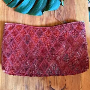 Vintage Snakeskin Clutch